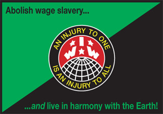 the IWW logo for the Environmental Unionist Caucus